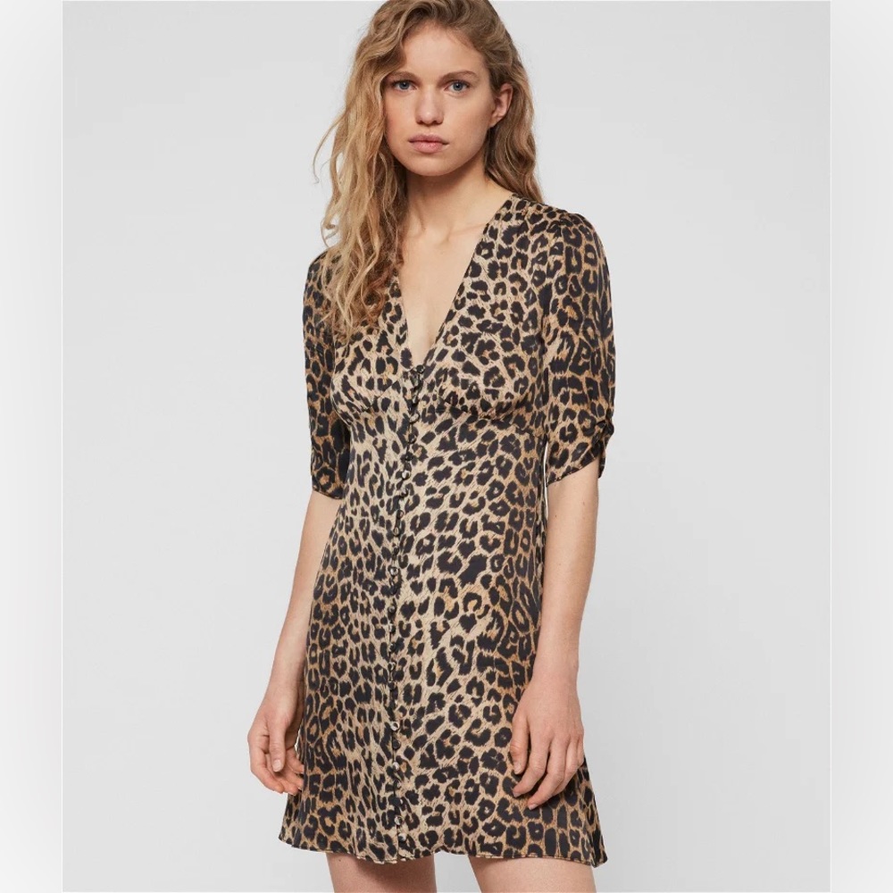 All Saints Leopard Dress